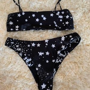 Black and white zaful bikini